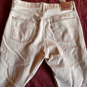 Levi’s 501 Men's Light Tan Straight Jeans